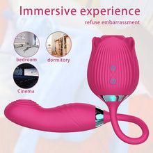 Load image into Gallery viewer, 3 in 1 Shake Slap Suck Rose Vibrator Clitoris Stimulator
