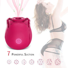 Load image into Gallery viewer, Rose Suctional Vibrator
